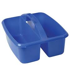 Large Utility Caddy, 12.75" x 11.25" x 6.75" - Blue