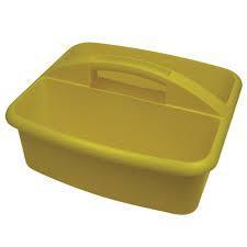 Large Utility Caddy, 12.75" x 11.25" x 6.75" - Yellow