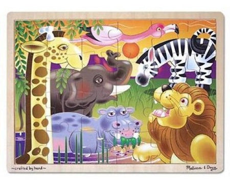Melissa & Doug African Plains Wooden Jigsaw Puzzle - 24 Pieces, item 2937,50519