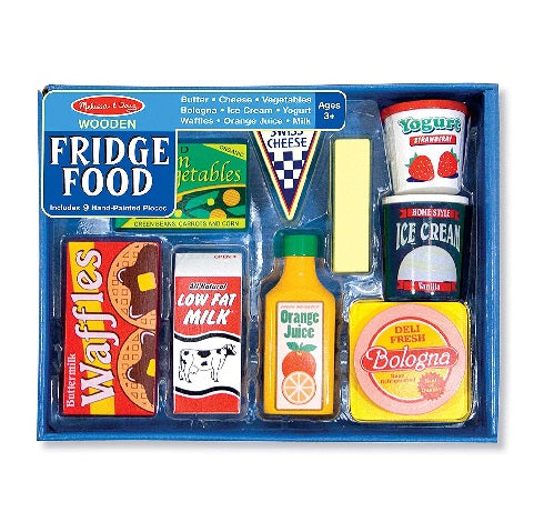 Fridge Food Wooden Play Food Set (9 pcs)