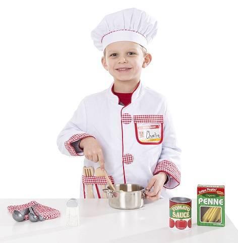Melissa & Doug Stainless Steel Pots and Pans Pretend Play Kitchen Set for Kids (8 pcs)