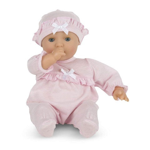 Mine to Love Jenna 12-Inch Soft Body Baby White Doll, LCI-4881