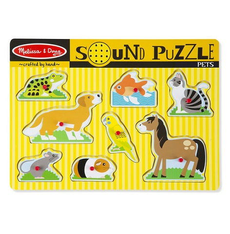 Pets Sound Wood Puzzle - 8 Pieces