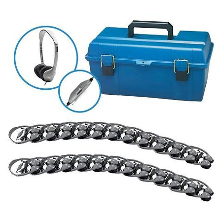 Classroom Lab Pack, 24 MS2LV Personal Headphones In A Carry Case