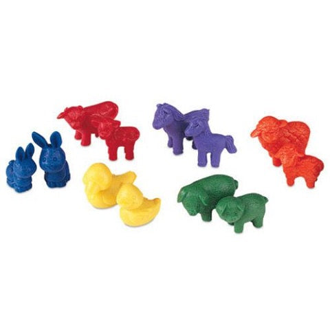 Friendly Farm Animal Counters, Set of 72 , LER0180