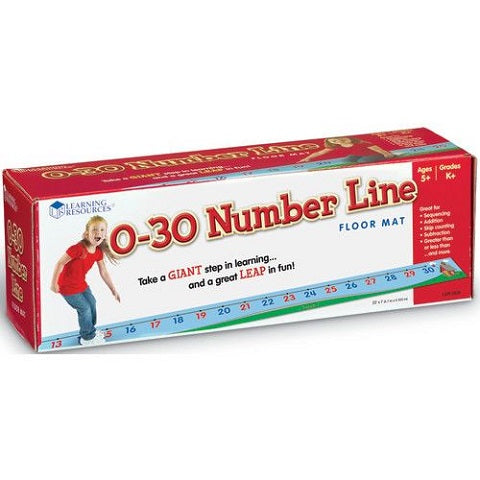 0-30 Number Line Floor Mat, LER0935