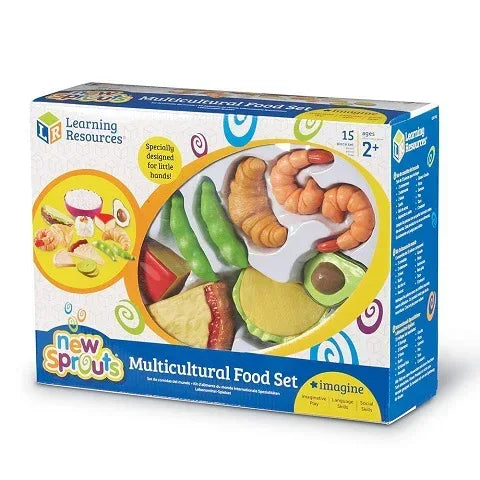 New Sprouts Multicultural Food Set, 15 Pieces, (LER7712)