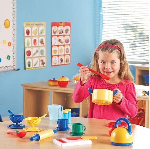 Learning Resources Pretend & Play® Kitchen Set 73 piece set, LER9157