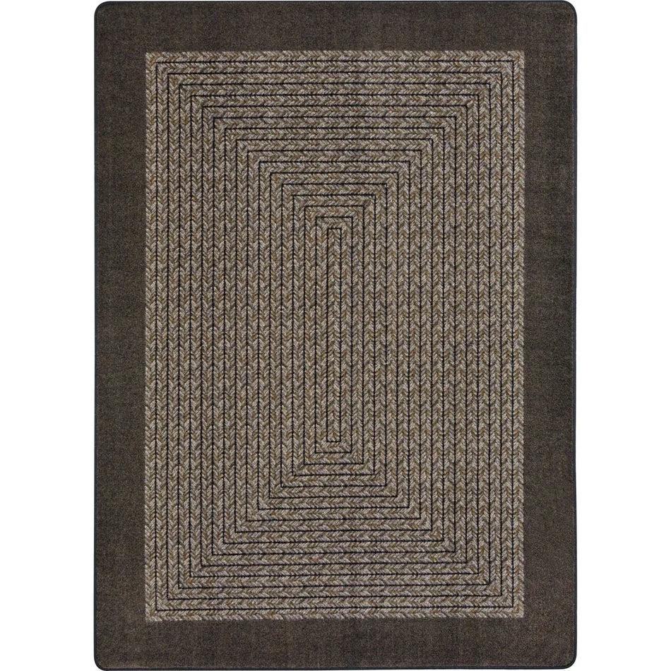 Like Home 3'10" x 5'4" area rug in color Chocolate