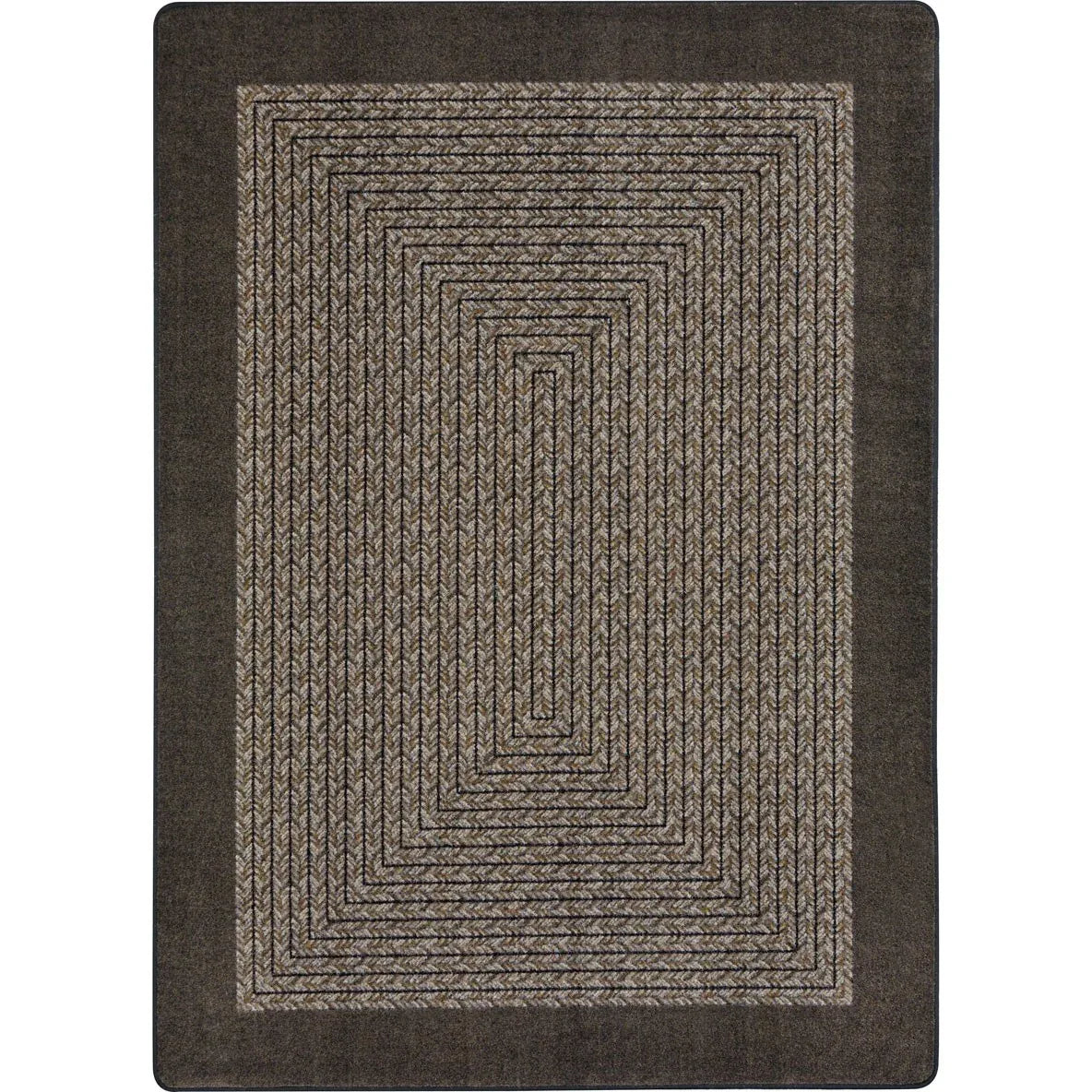 Like Home 5'4" x 7'8" area rug in color Chocolate