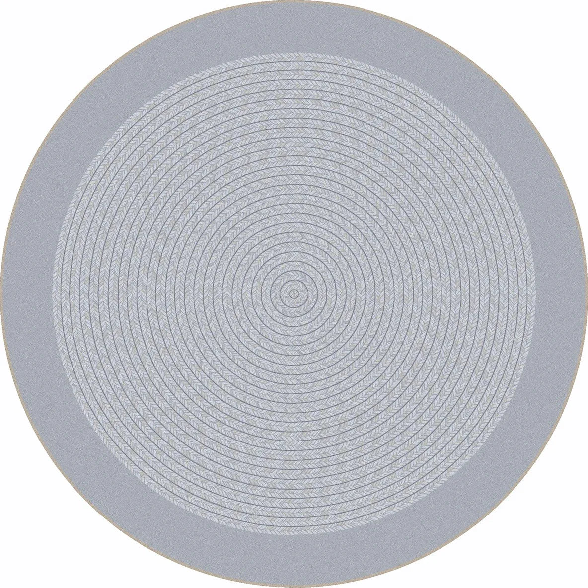 Like Home 5'4" Round area rug in color Silver