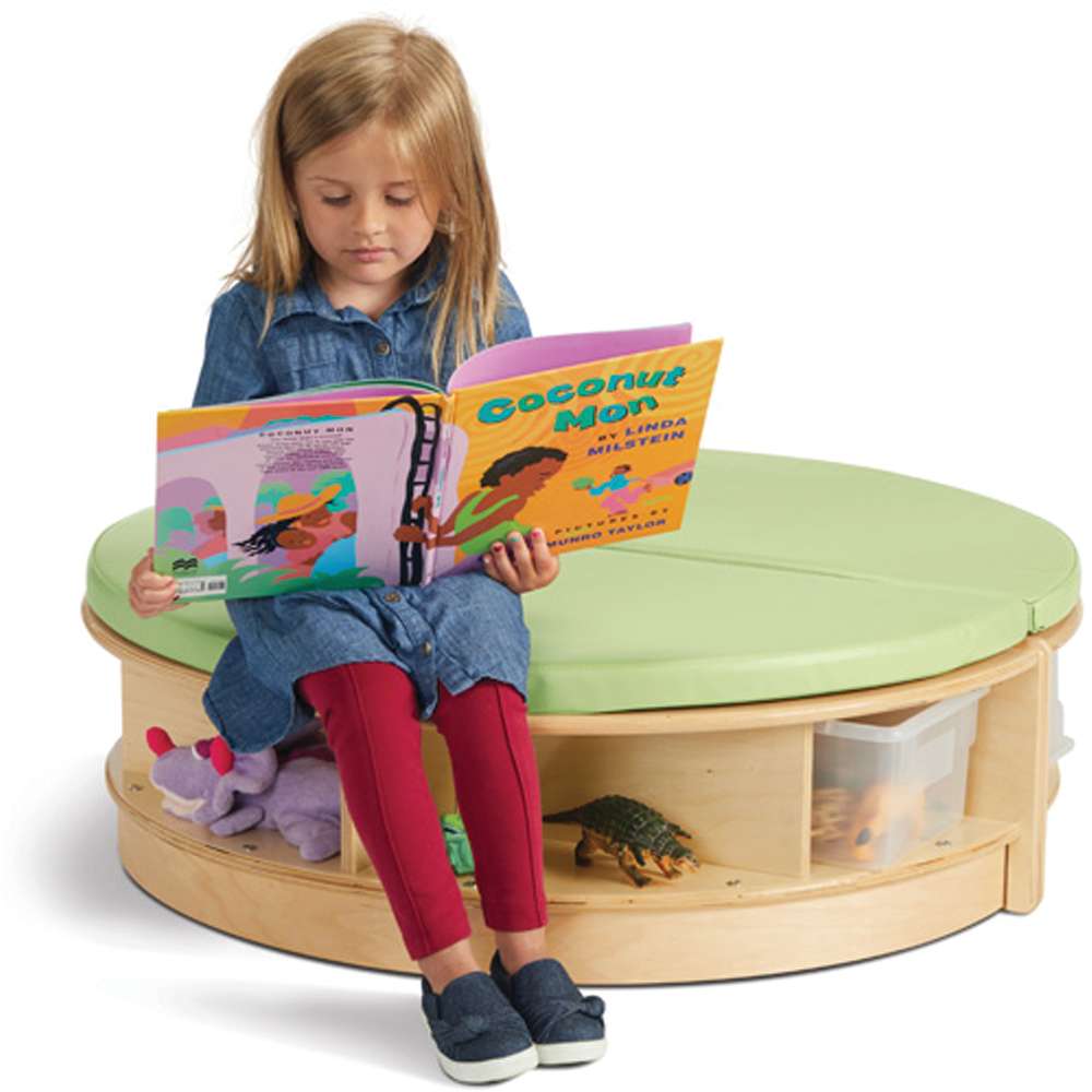 Jonti-Craft® Read-a-Round Semi-Circle, Lime