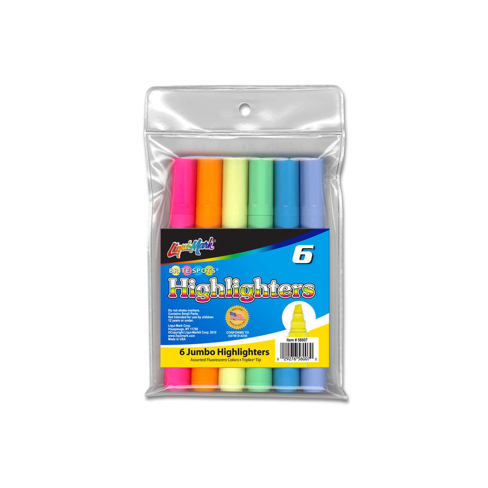 Liqui-Mark® Broadline Highlighters, 6-color set (56007)