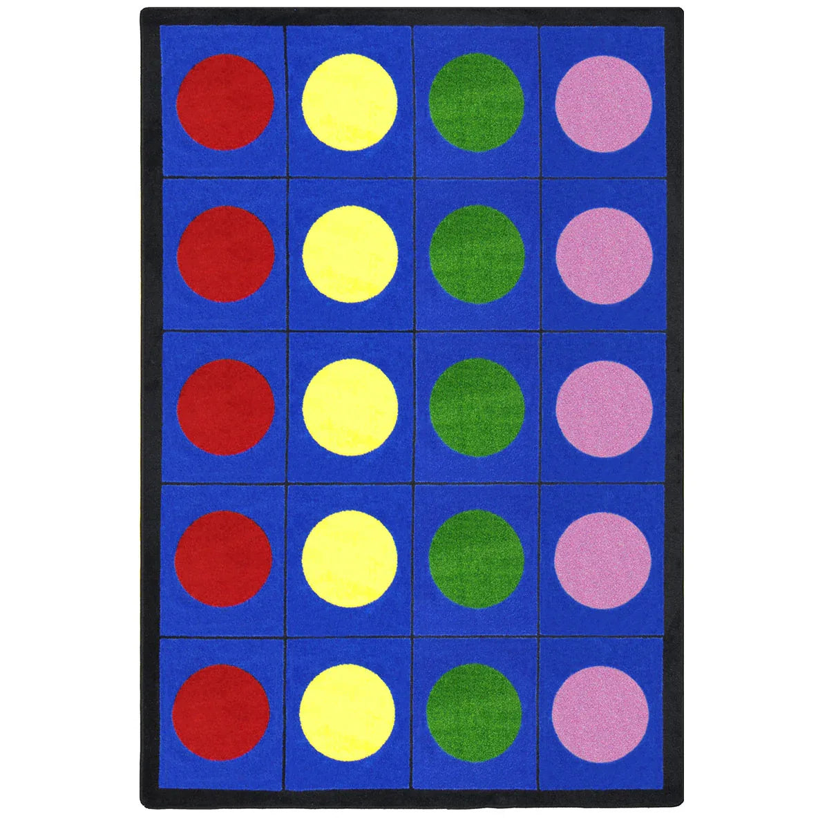 Lots of Dots 5'4" x 7'8" area rug in color Multi