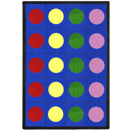 Lots of Dots 5'4" x 7'8" area rug in color Multi