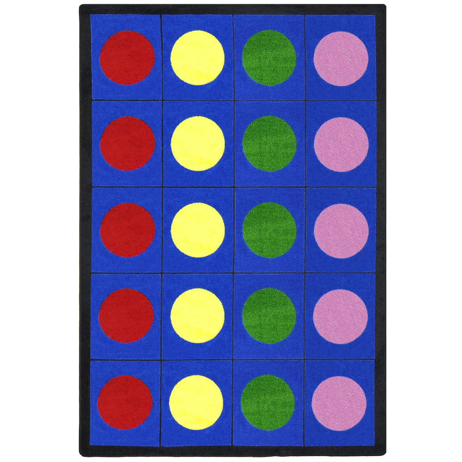 Lots of Dots 5'4" x 7'8" area rug in color Multi