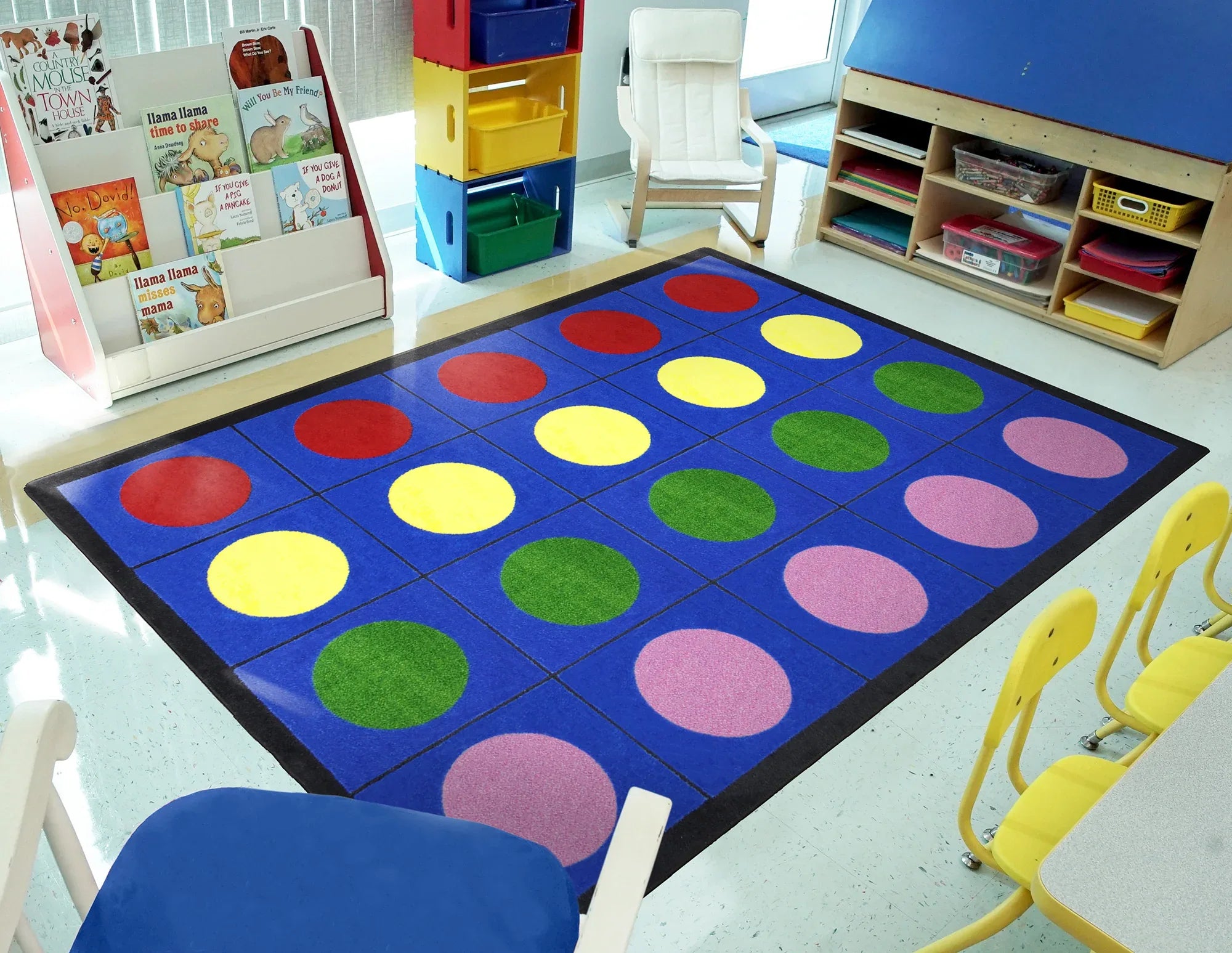 Lots of Dots 2'8" x 3'10" area rug in color Multi
