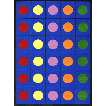 Lots of Dots 7'8" x 10'9" area rug in color Multi