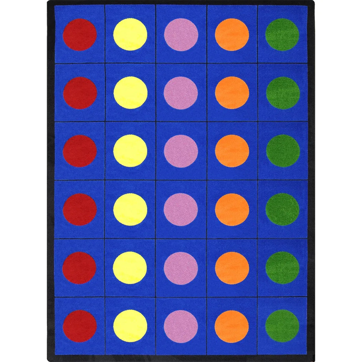 Lots of Dots 10'9" x 13'2" area rug in color Multi