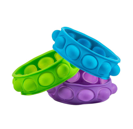 Lotsa Pops Popping Toy Colored Bracelets -7 1/2" - 12/Pkg.