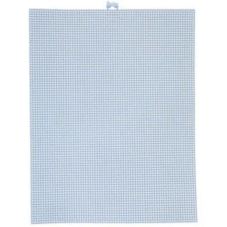 Mesh Colored Plastic Canvas 10.5" x 13.5" - 12/pkg. #7 Light Blue