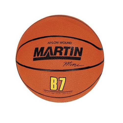 Martin Sports Orange Rubber Basketball, Mini 7"