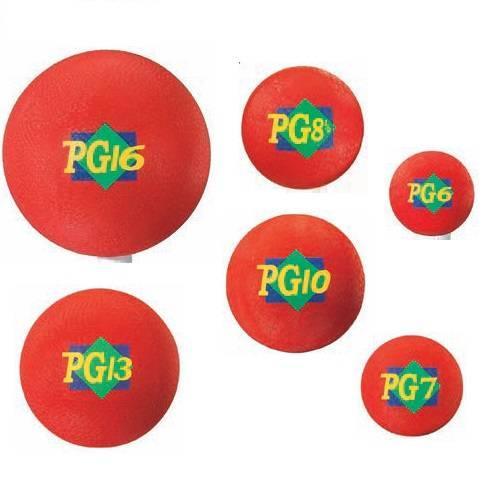 Martin Sports Rubber Playground Ball 8.5" Diameter, Red