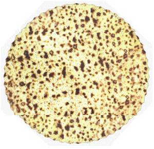 ROUND MATZAH TAG, 4 INCH