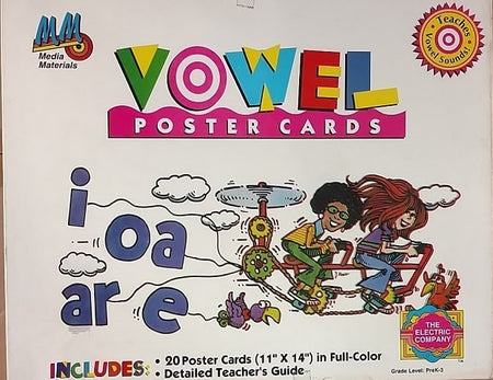 Vowel 20 Poster Cards 11" x 14"