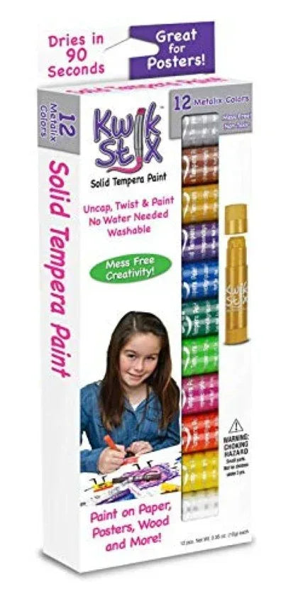 Kwik Stix Metalix Paint Pens, 12 Count (TPG614)