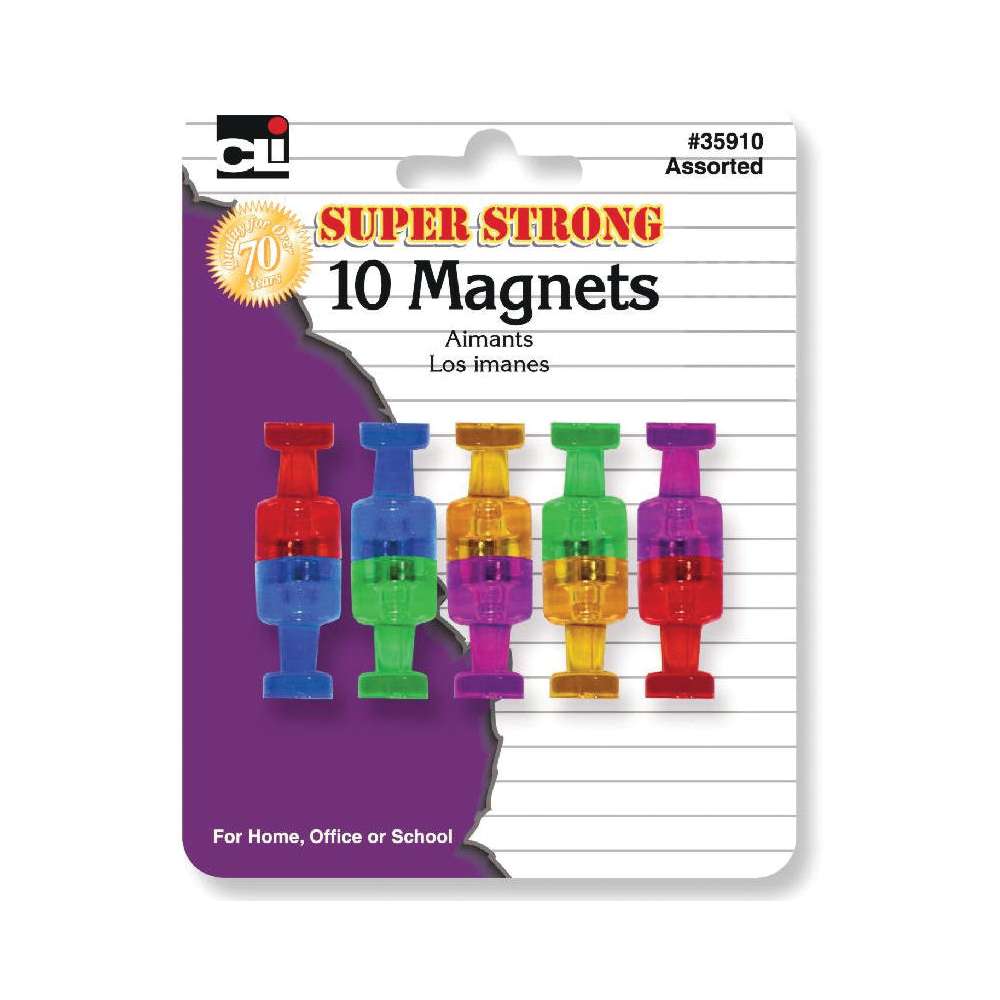 Super Strong Magnets, Pack of 10