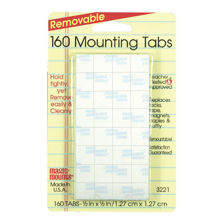 Magic Mounts® Mounting Tabs, 1/2" x 1/2", Pack of 160