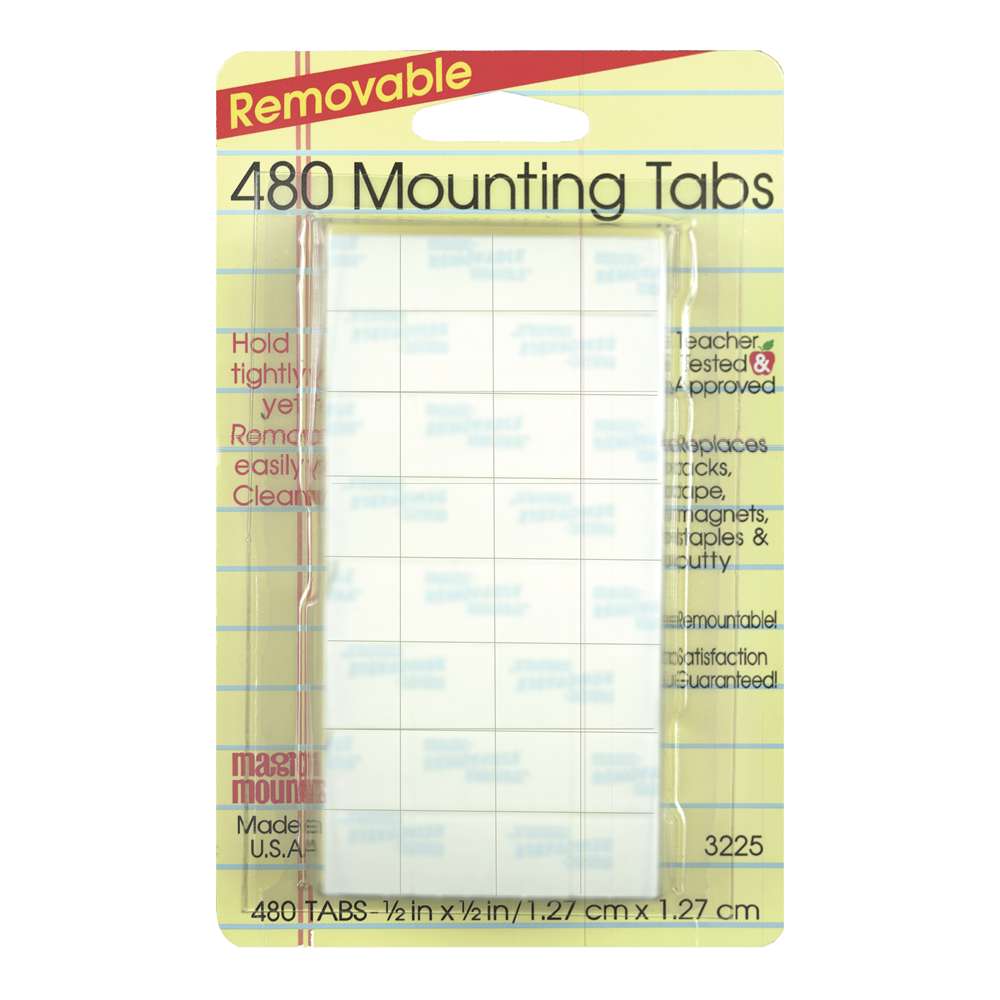 Magic Mounts® Mounting Tabs, 1/2" x 1/2", Pack of 480