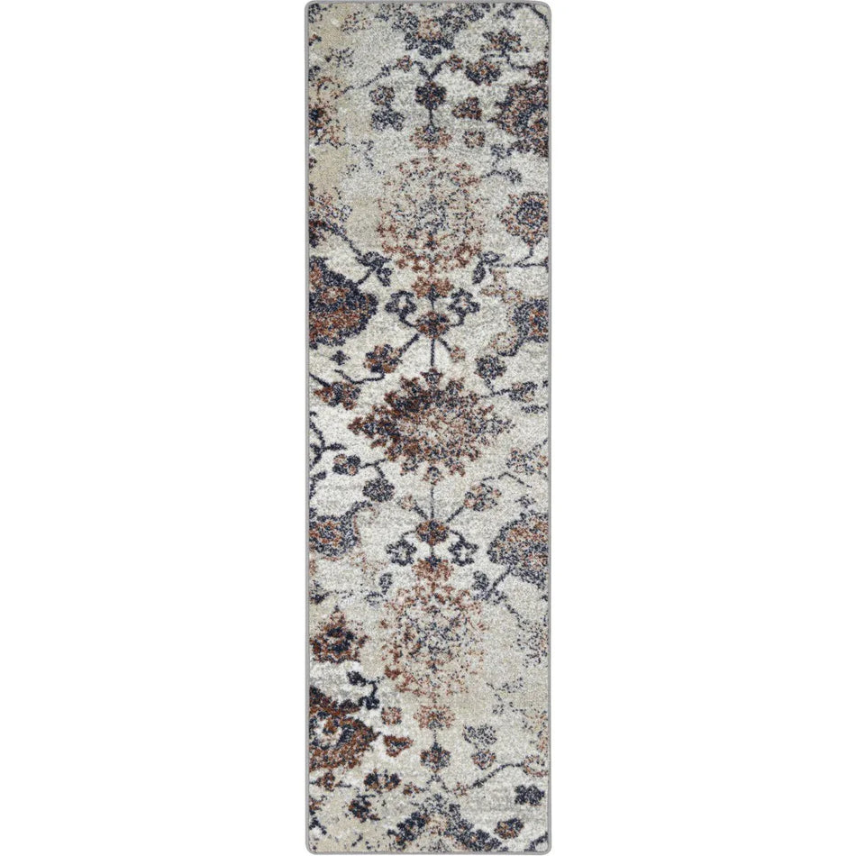 Mojave Bloom 2'1" x 7'8" Runner area rug in color Sunset