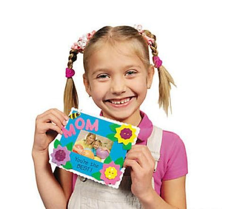 "Mom" Picture Frame Magnet Craft Kit -12 Project Pack