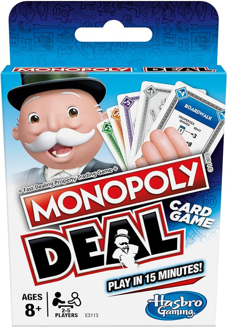 Hasbro Monopoly Deal Card Game, Kids Ages 8 and Up, 2 - 5 Players