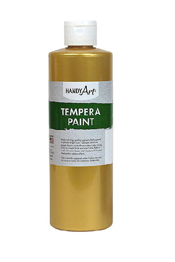 Handy Art Washable Metallic Paint 16 OZ. Metallic Gold