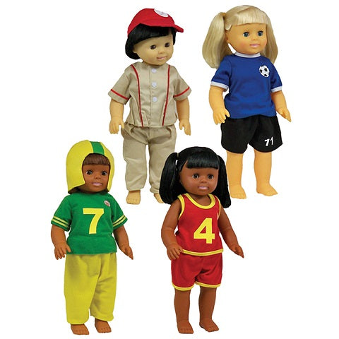 Sports Clothes for 16" Dolls by Get Ready Kids, MTB1320