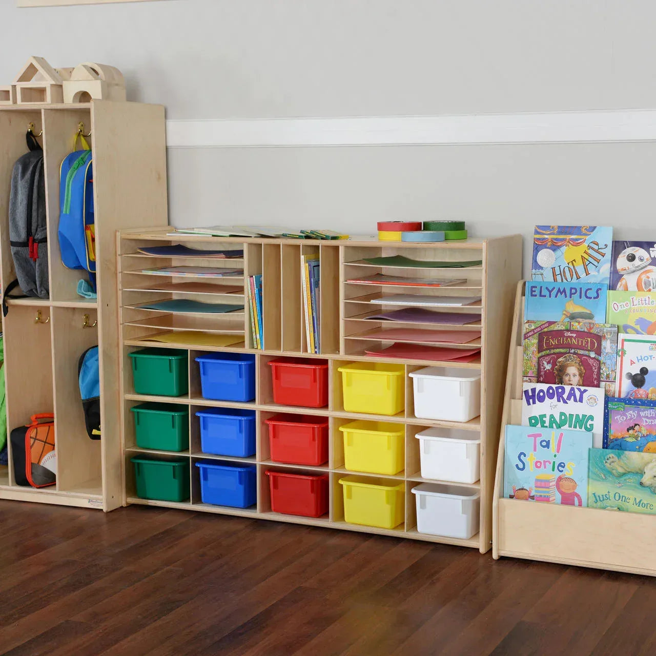 Multi-Storage with (15) Assorted Pastel Trays