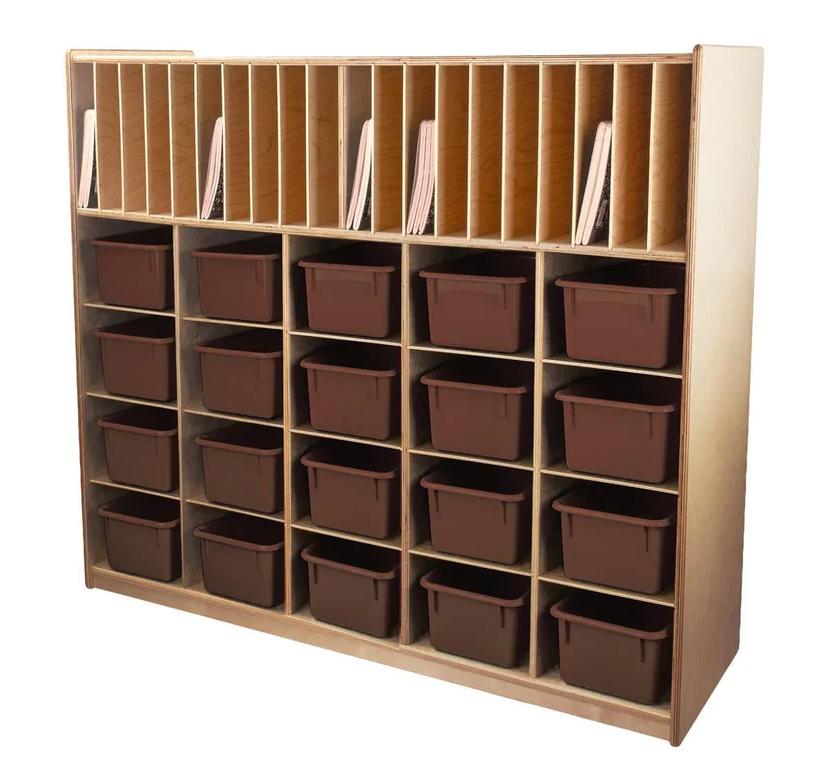 Multi-Storage with 20 Brown Trays