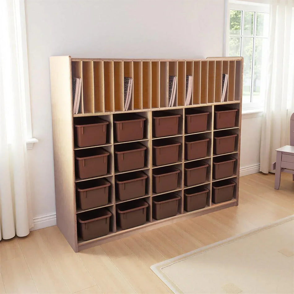 Multi-Storage with 20 Brown Trays