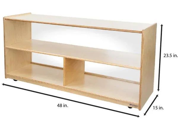 Versatile Shelf Storage with Acrylic Back - 23-1/2"H