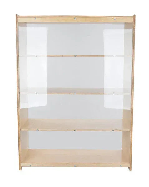 Bookshelf with Acrylic Back - 49"H
