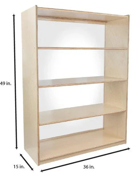 Bookshelf with Acrylic Back - 49"H
