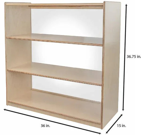 Bookshelf with Acrylic Back - 36-3/4"H