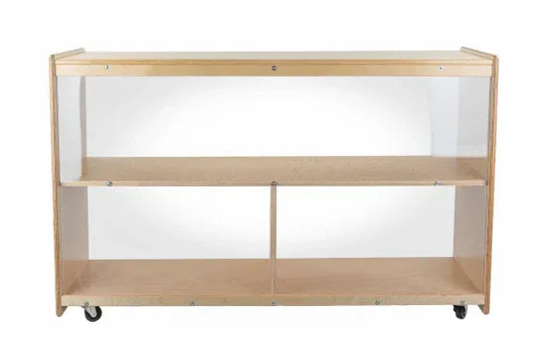 Versatile Shelf Storage with Acrylic Back - 30"H