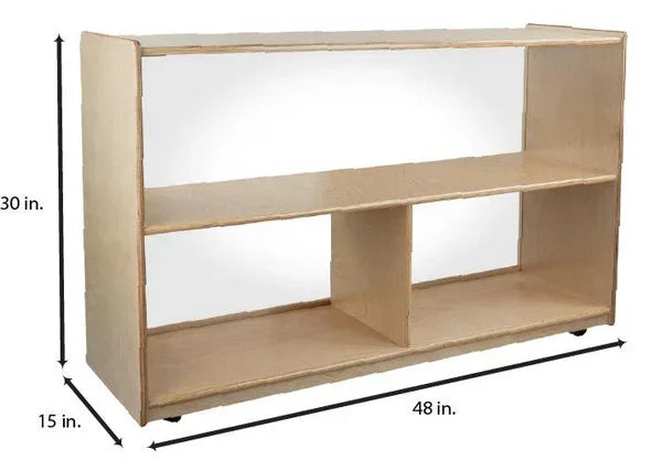 Versatile Shelf Storage with Acrylic Back - 30"H