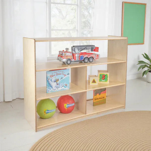 Versatile Shelf Storage with Acrylic Back - 38"H