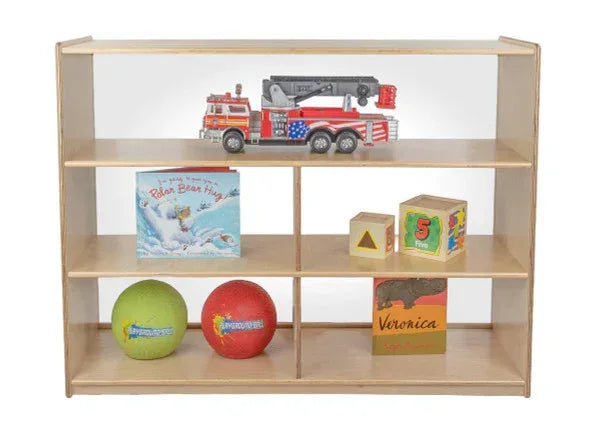 Versatile Shelf Storage with Acrylic Back - 38"H