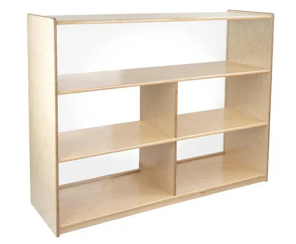 Versatile Shelf Storage with Acrylic Back - 38"H